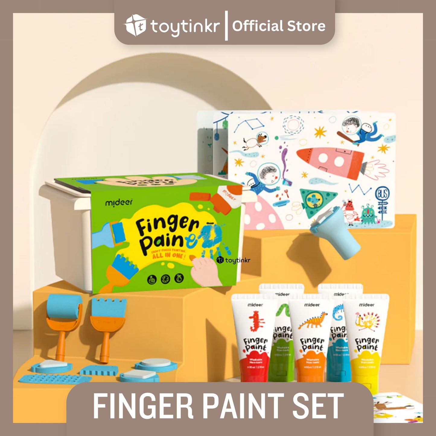 Mideer Finger Paint Set by Toytinkr
