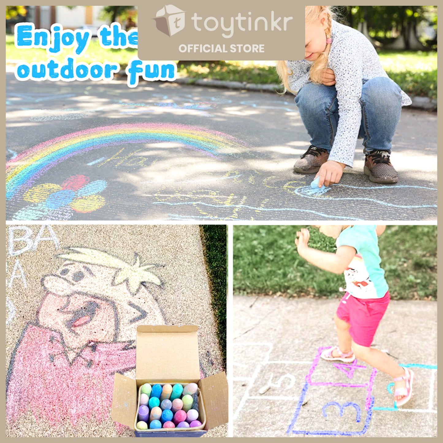 Jar Melo Washable Sidewalk Chalk by Toytinkr