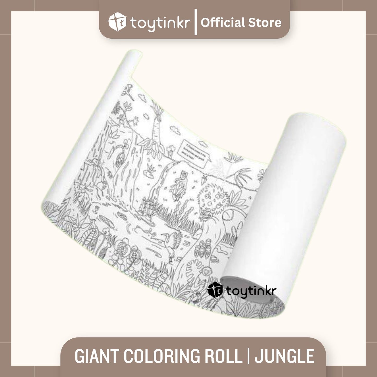 Mideer Giant Colouring Roll- Jungle by Toytinkr
