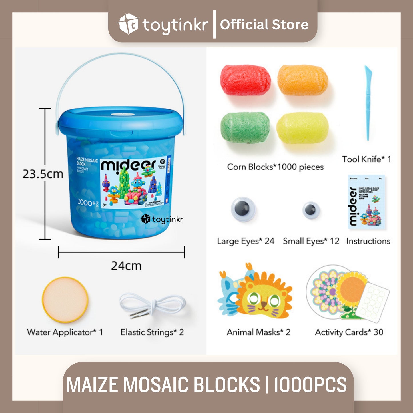 Mideer Maize Mosaic Blocks by Toytinkr