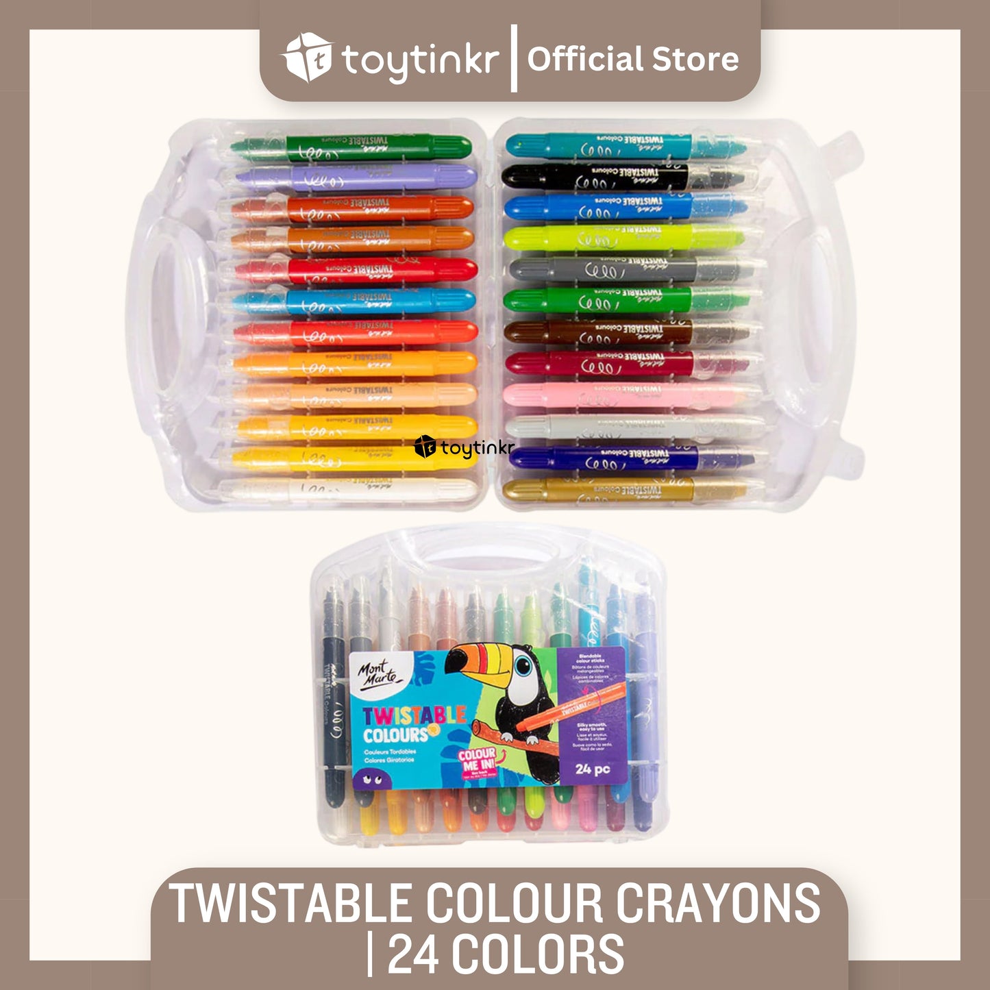 Mont Marte Twistable Colour Crayons by Toytinkr