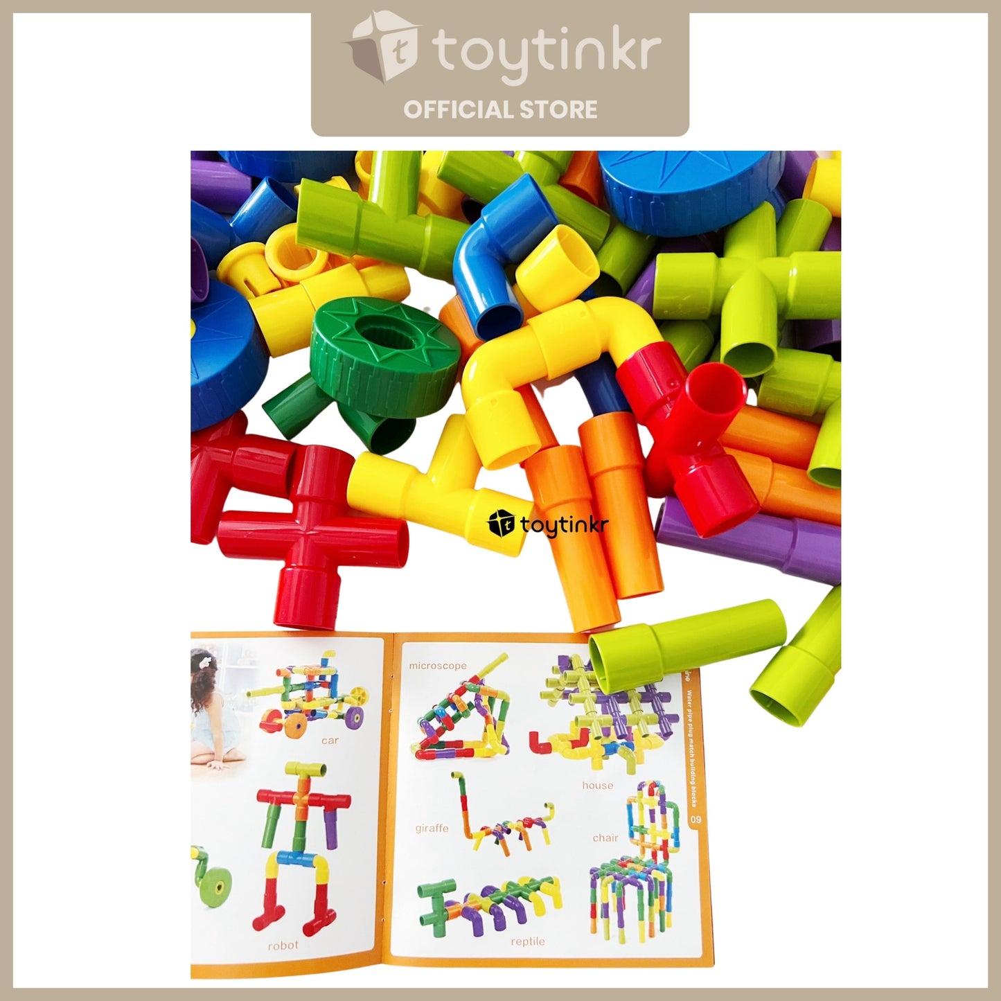 Water Pipe Plug Match Building Blocks