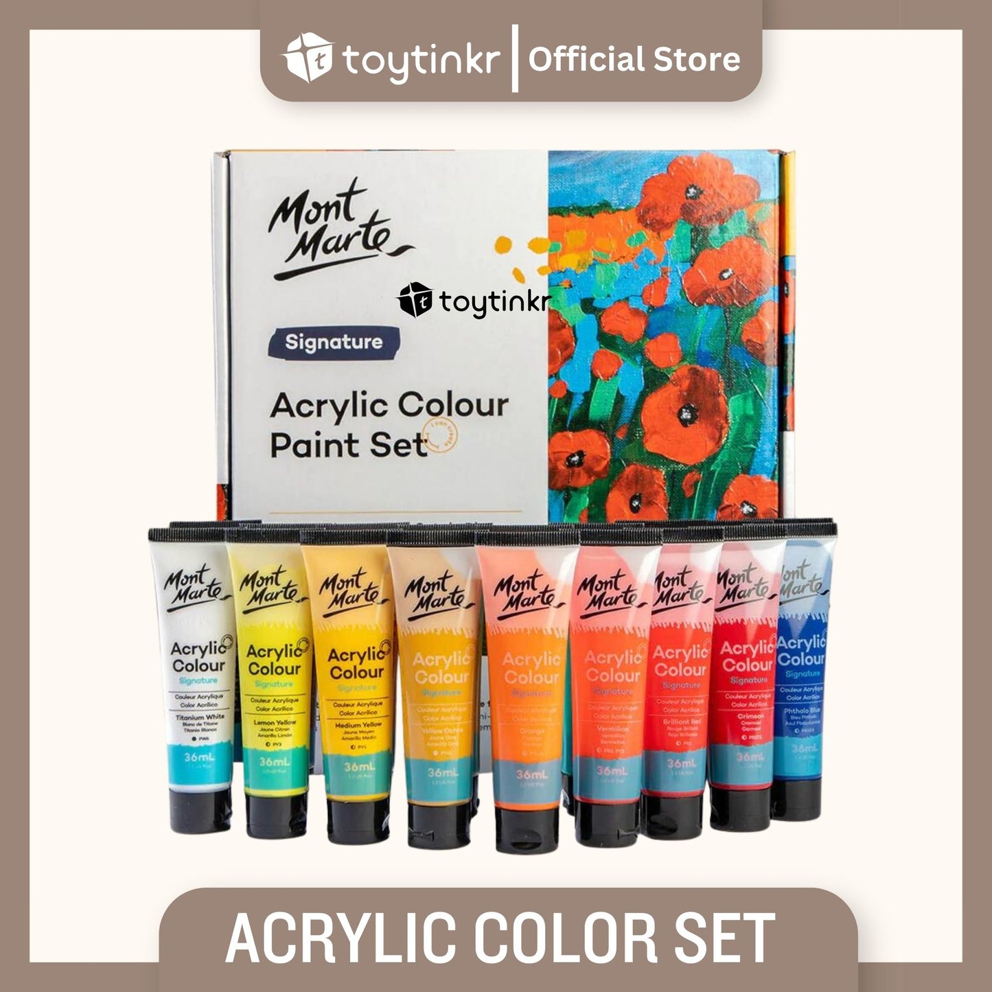 Mont Marte Acrylic Color Set by Toytinkr