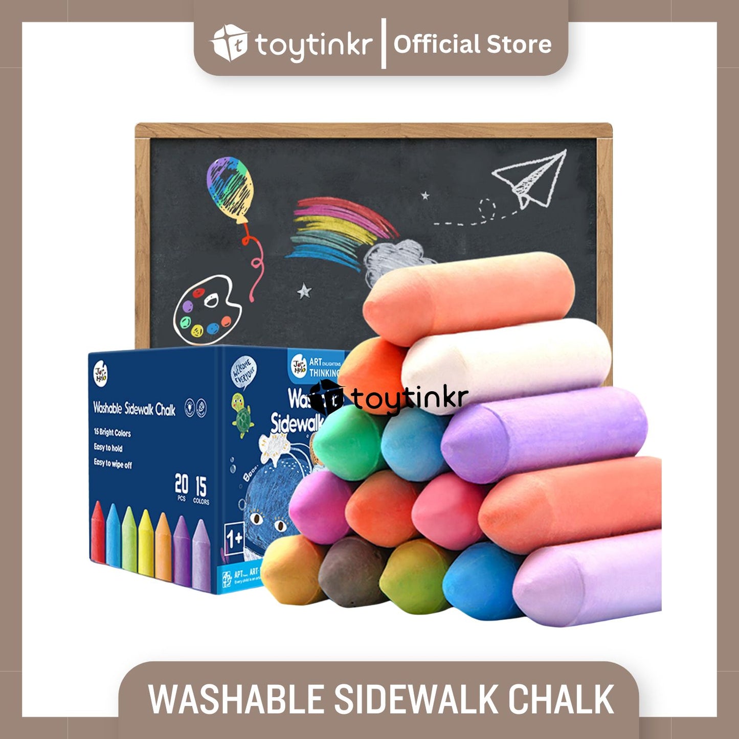 Jar Melo Washable Sidewalk Chalk by Toytinkr