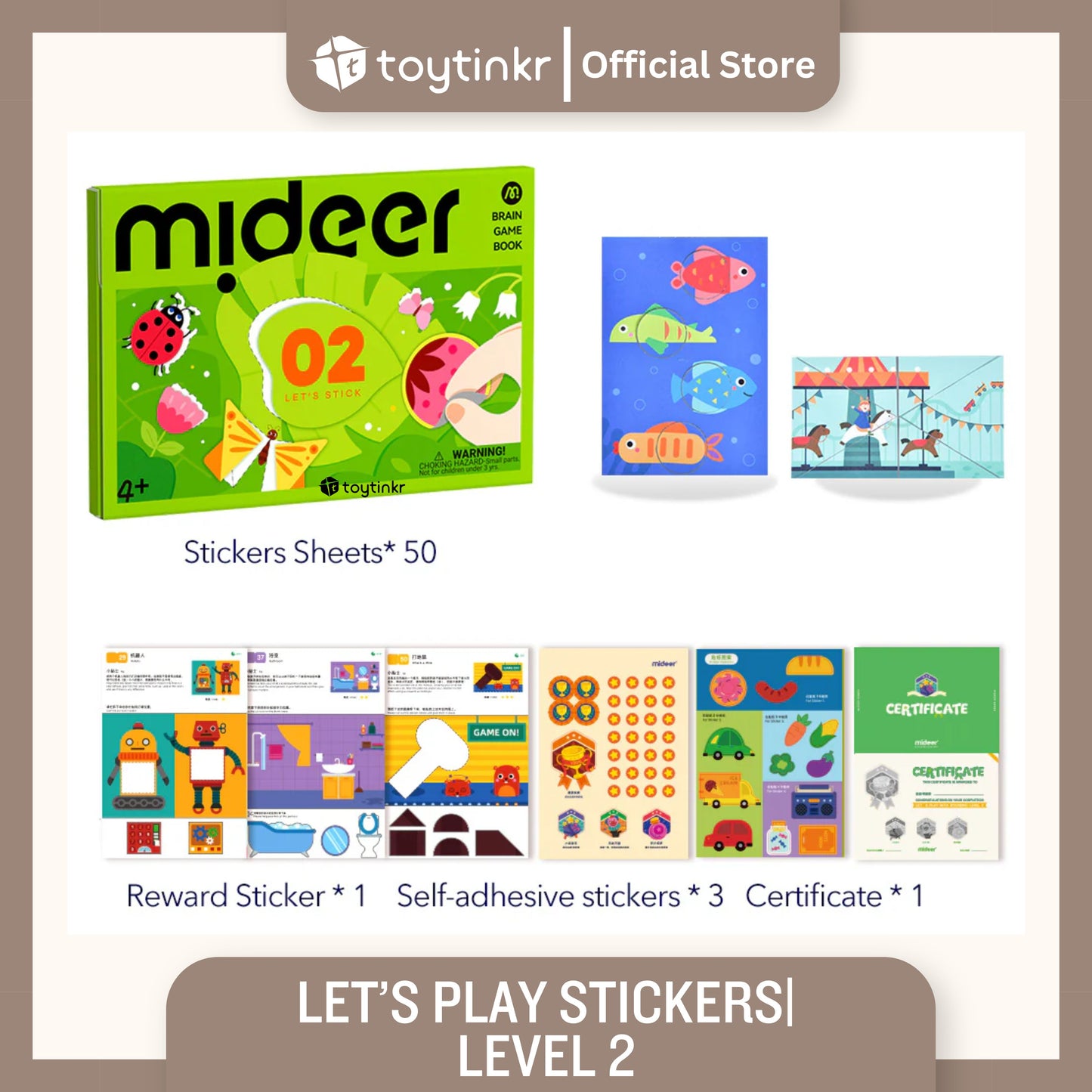 Mideer Let's Play With Stickers by Toytinkr