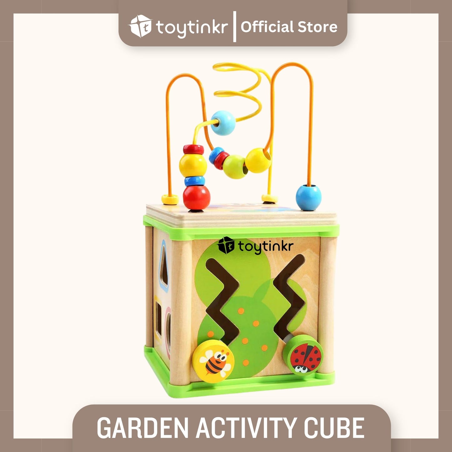 Top Bright Garden Activity Cube by Toytinkr