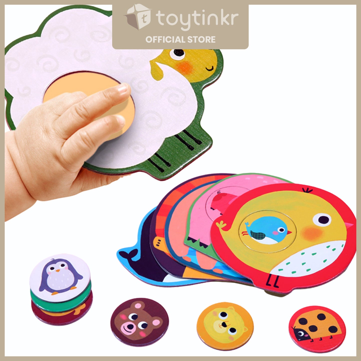 Jar Melo Baby Puzzle - Match the Baby by Toytinkr