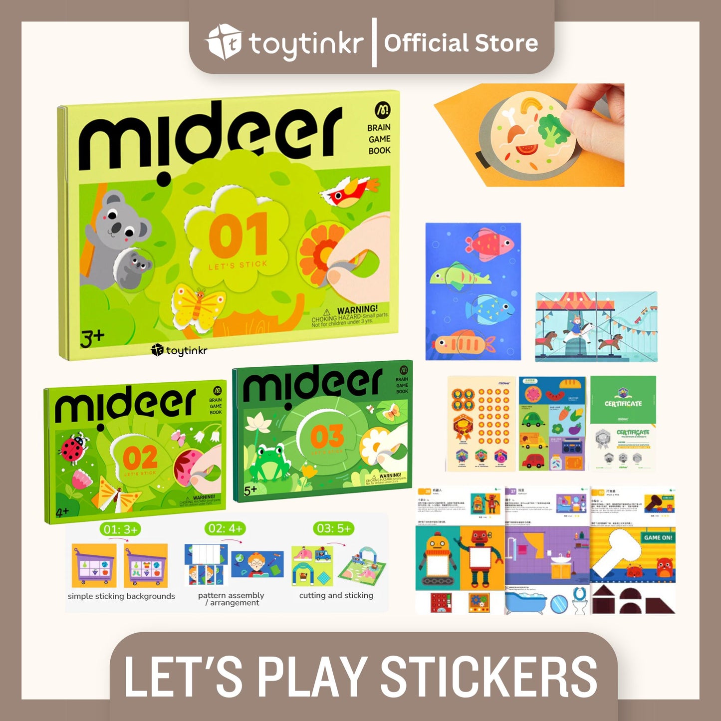 Mideer Let's Play With Stickers by Toytinkr