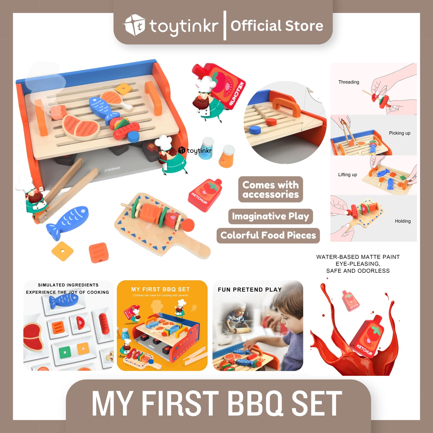 Mideer My First BBQ Set by Toytinkr