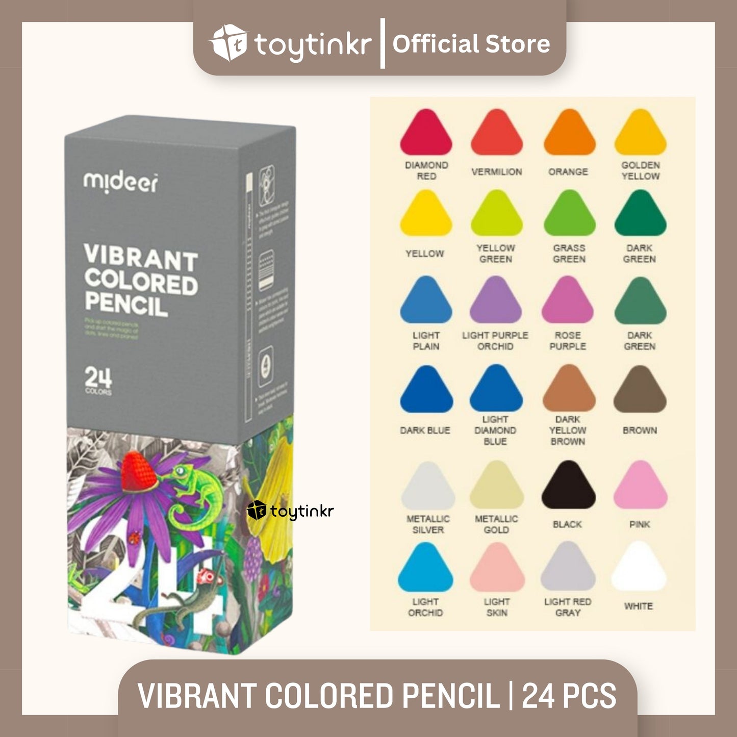 Mideer Vibrant Colored Pencil By Toytinkr