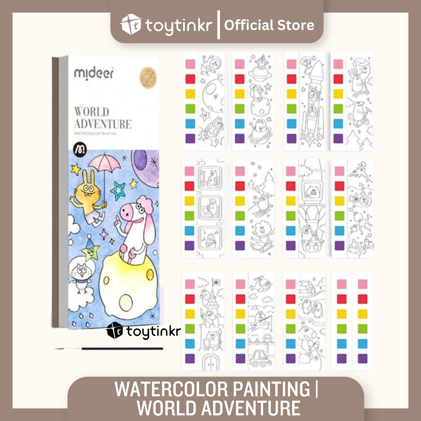 Mideer Watercolor Painting by Toytinkr