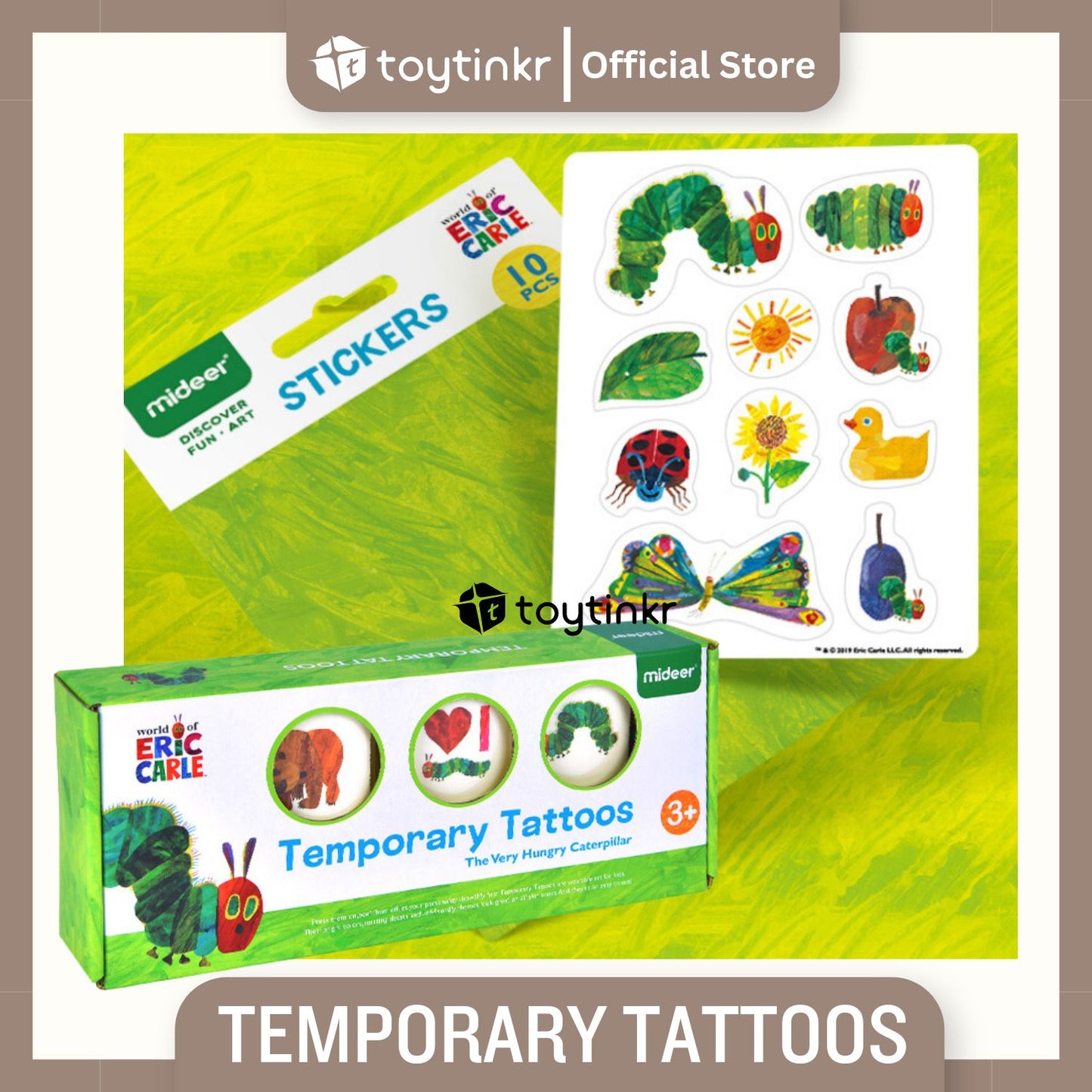 Mideer Temporary Tattoo - The Very Hungry Caterpillar by Toytinkr