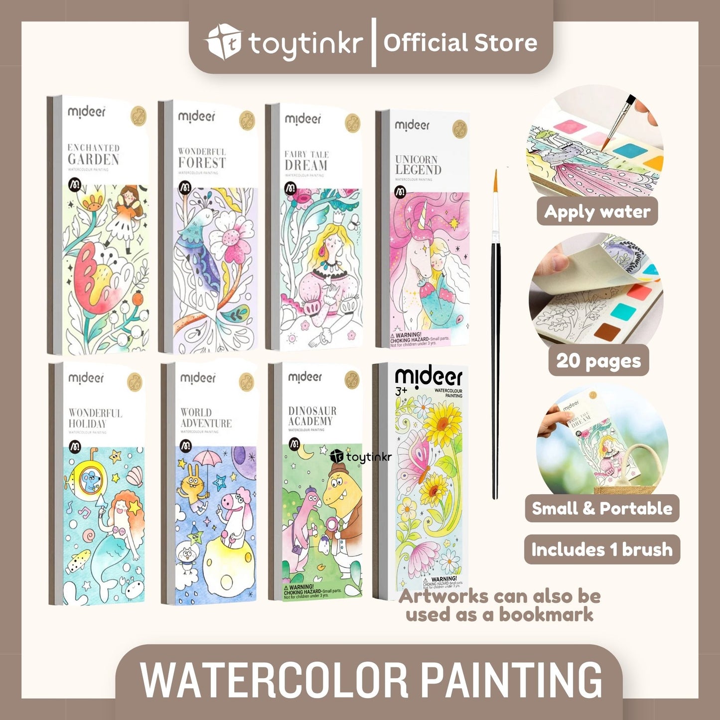 Mideer Watercolor Painting by Toytinkr