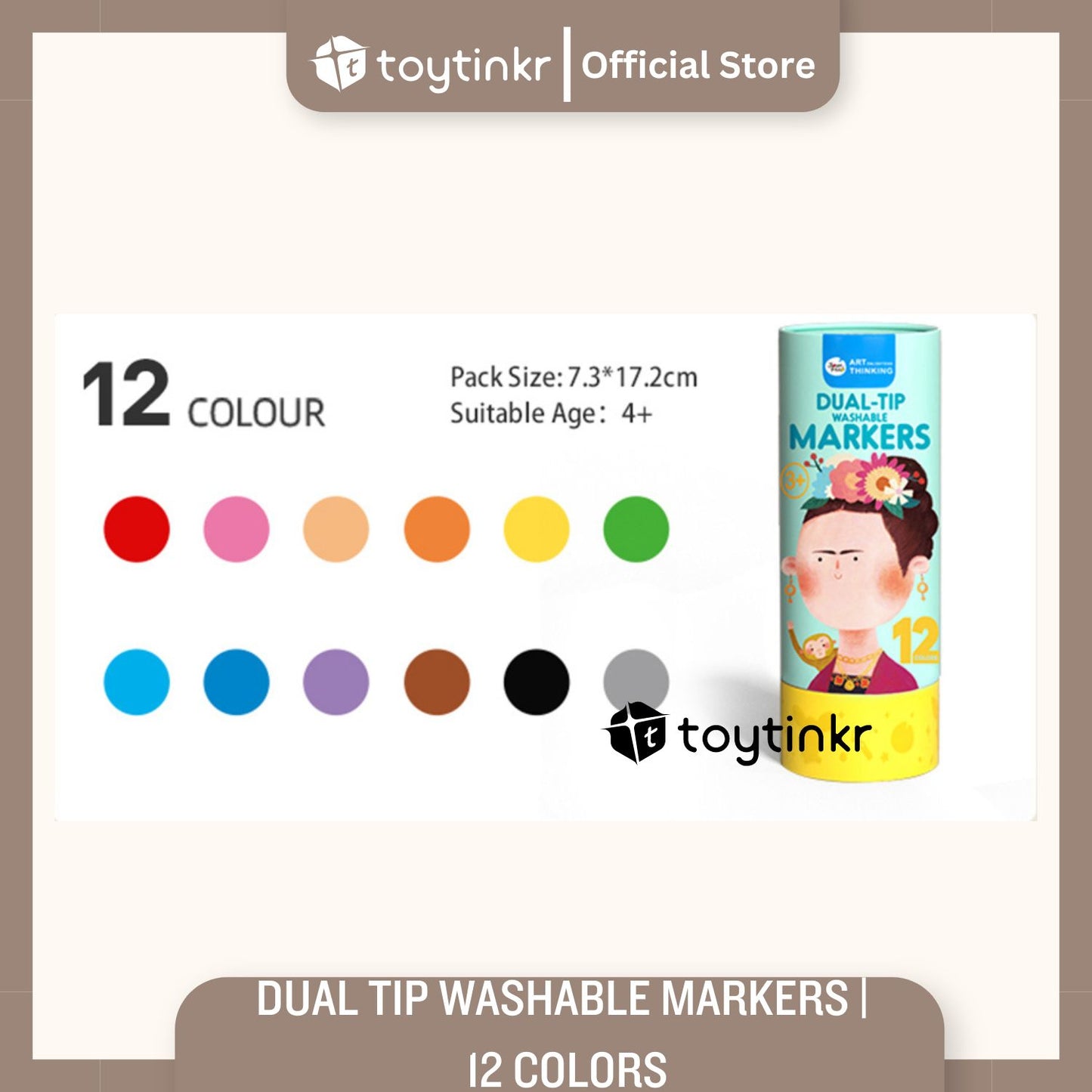 Jar Melo Dual Tip Washable Markers By Toytinkr
