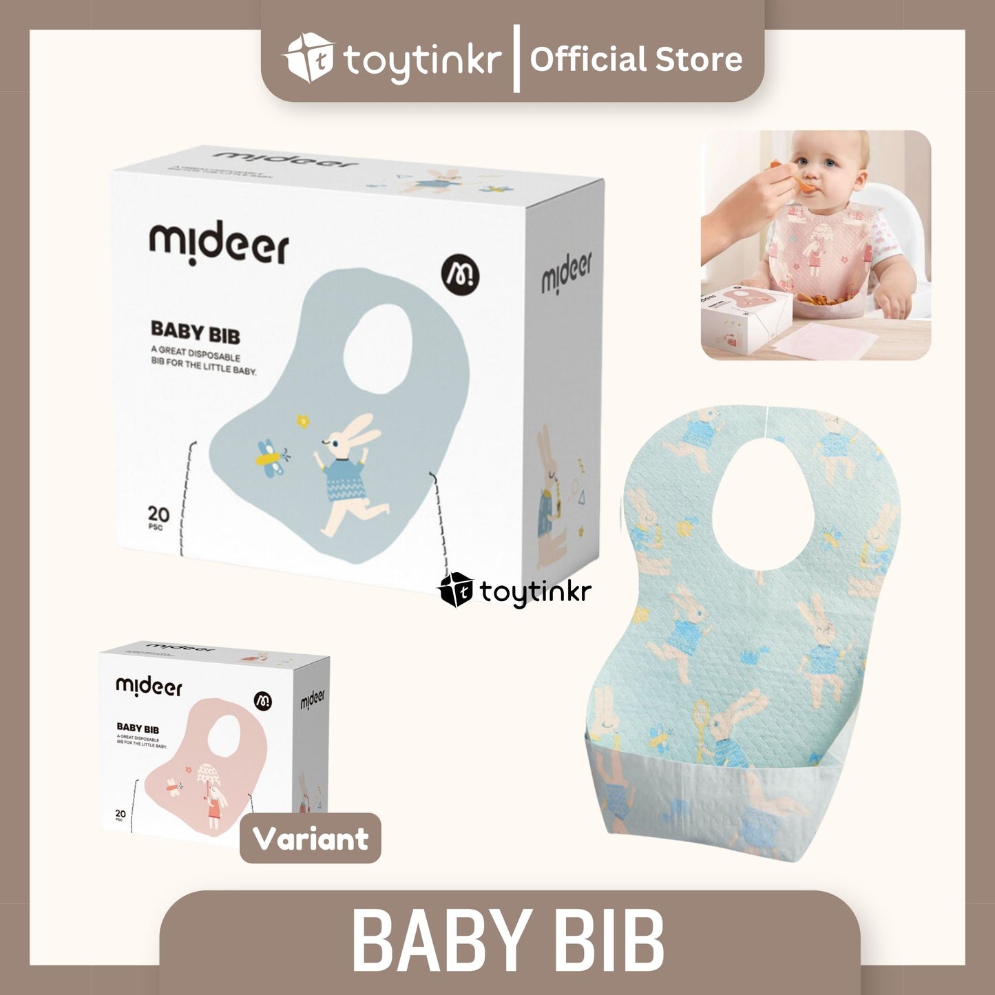 Mideer Baby Bib by Toytinkr