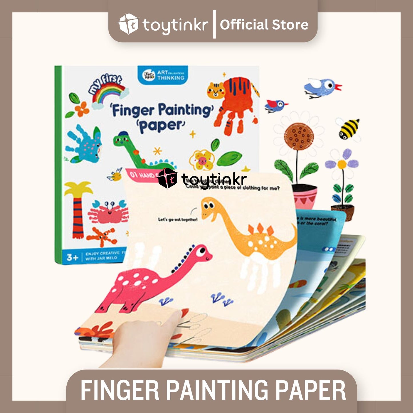 Jar Melo Finger Painting Paper By Toytinkr