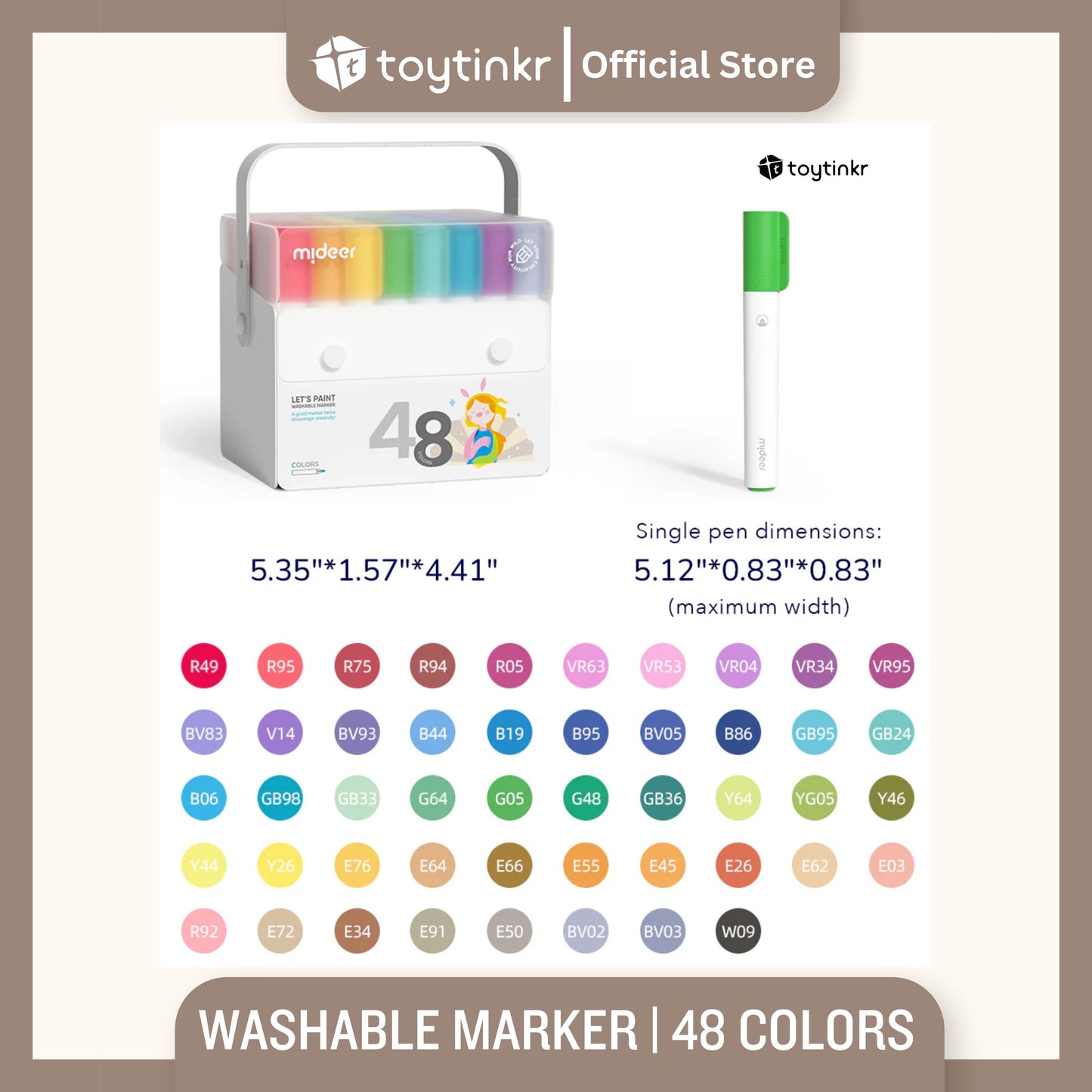 Mideer Washable Marker by Toytinkr