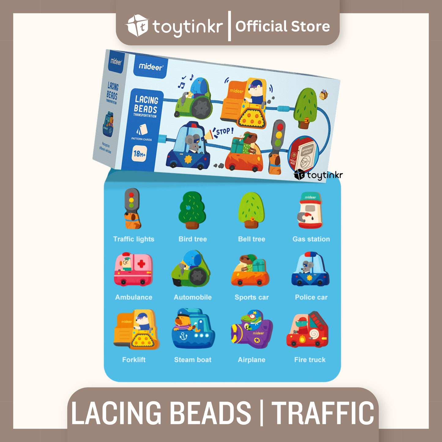Mideer Lacing Beads by Toytinkr