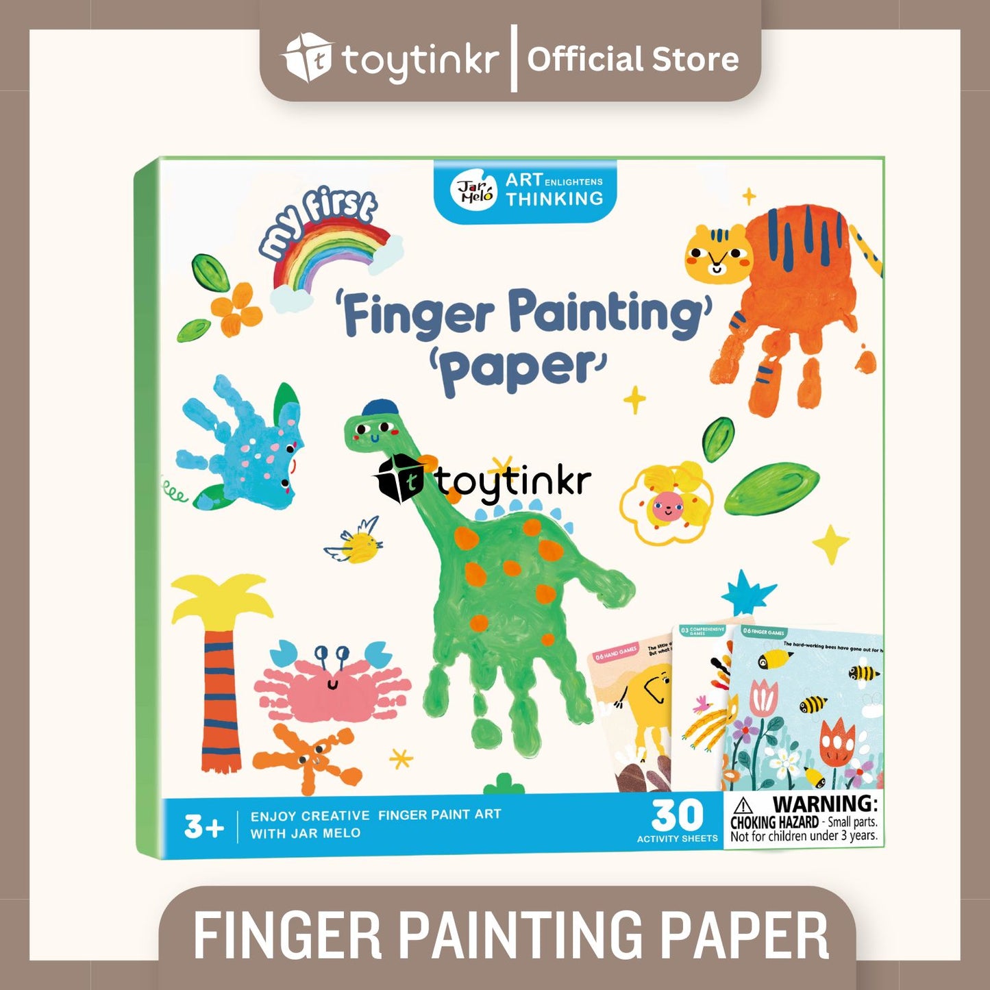 Jar Melo Finger Painting Paper By Toytinkr