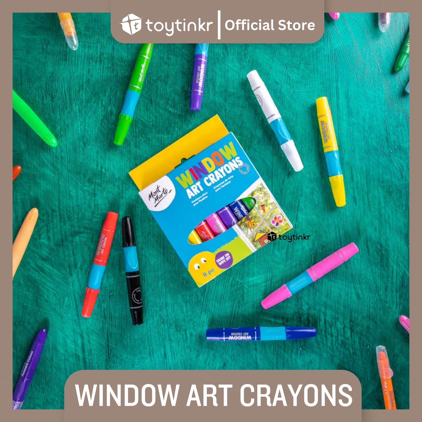 Mont Marte Window Art Crayons 8pc by Toytinkr