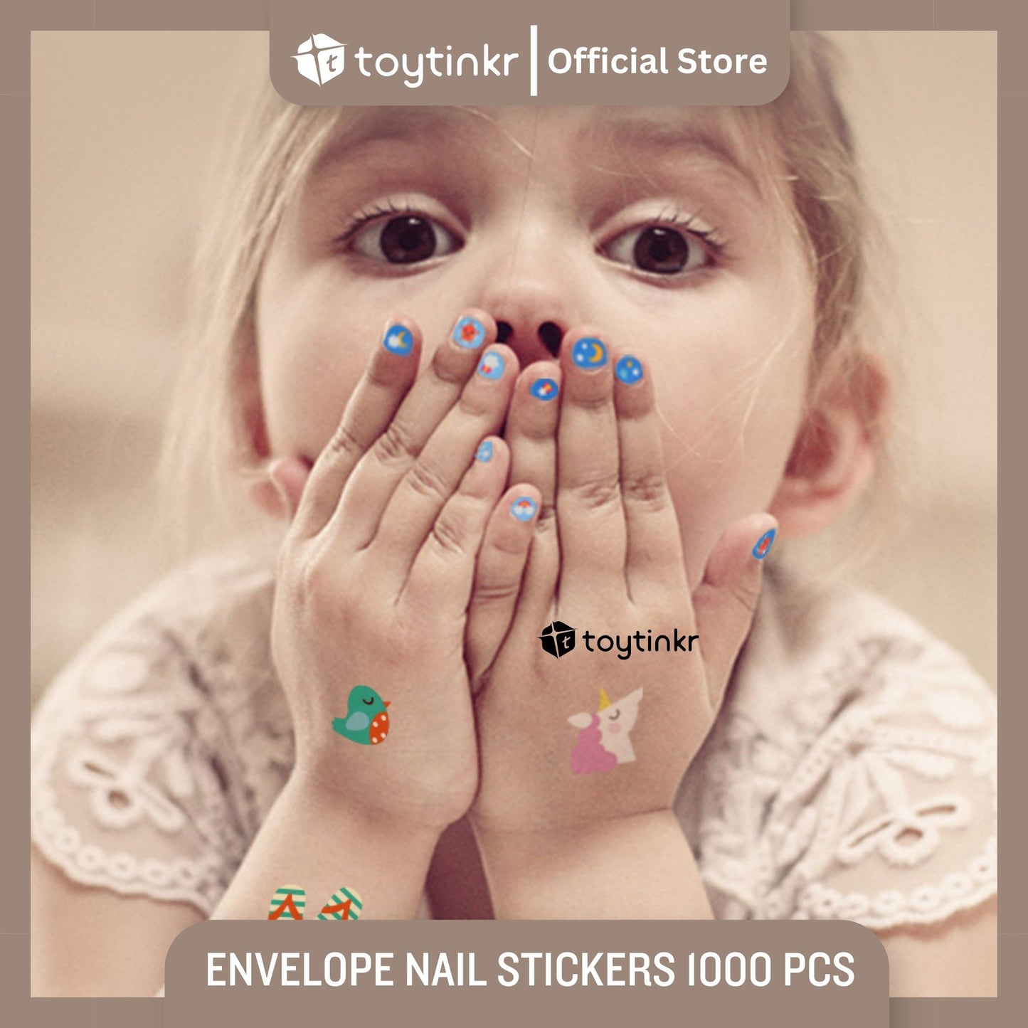 Mideer Envelope Nail Stickers 1000 Pieces by Toytinkr