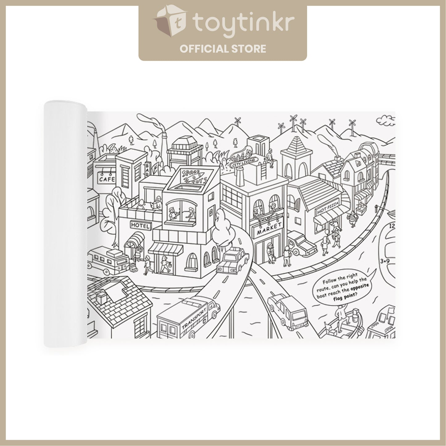 Mideer Giant Colouring Roll – City by Toytinkr