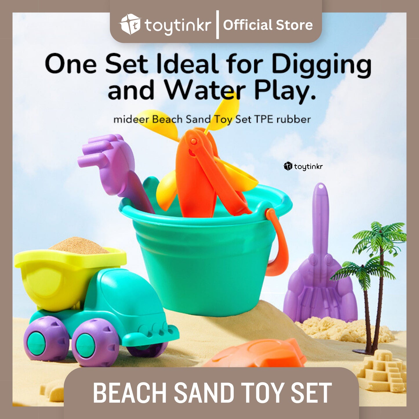 Mideer Beach Sand Toy Set by Toytinkr