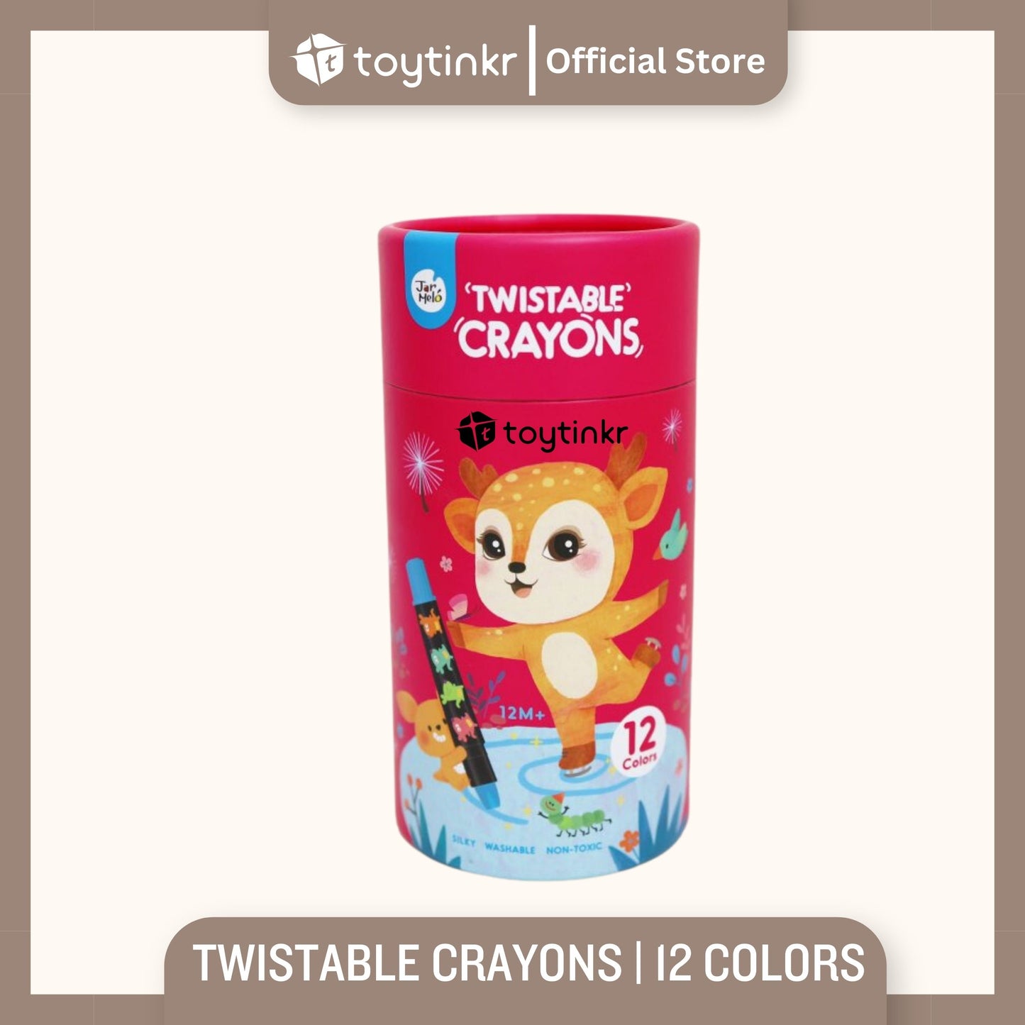 Jar Melo Silky Washable Crayons by Toytinkr