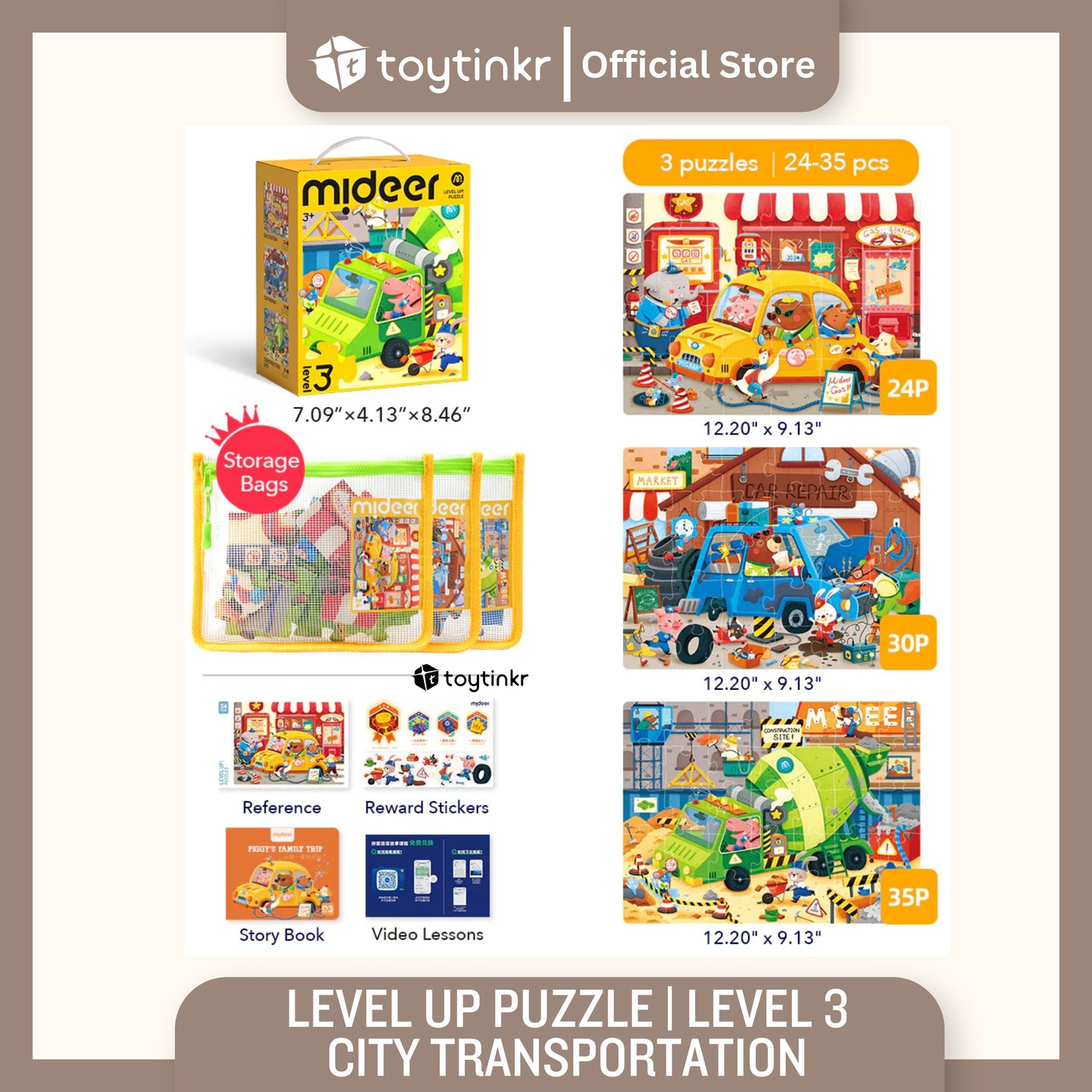 Mideer Advanced Puzzle Level 1 to 9 by Toytinkr