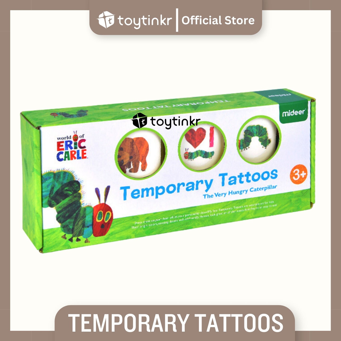 Mideer Temporary Tattoo - The Very Hungry Caterpillar by Toytinkr