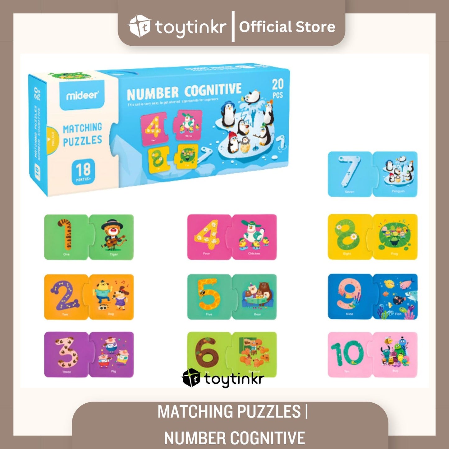 Mideer Matching Puzzles by Toytinkr