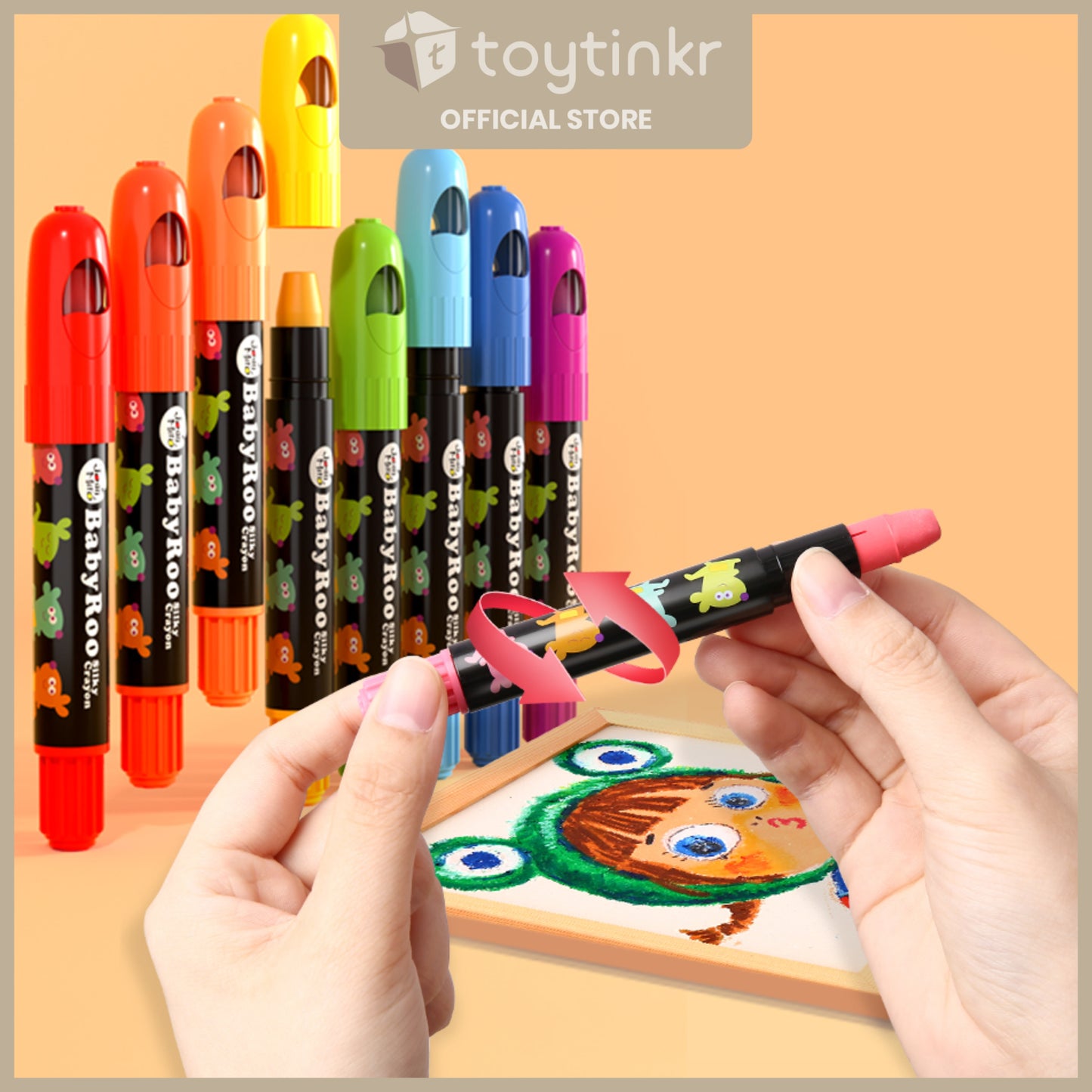 Jar Melo Silky Washable Crayons by Toytinkr