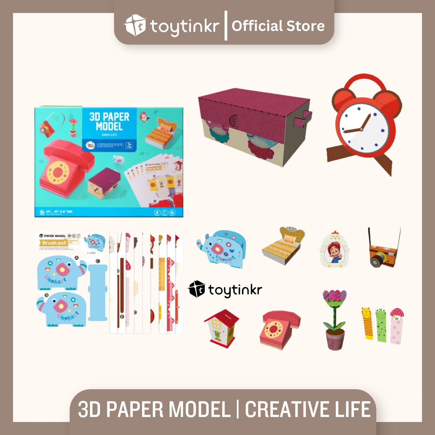 Jar Melo 3D Paper Model By Toytinkr