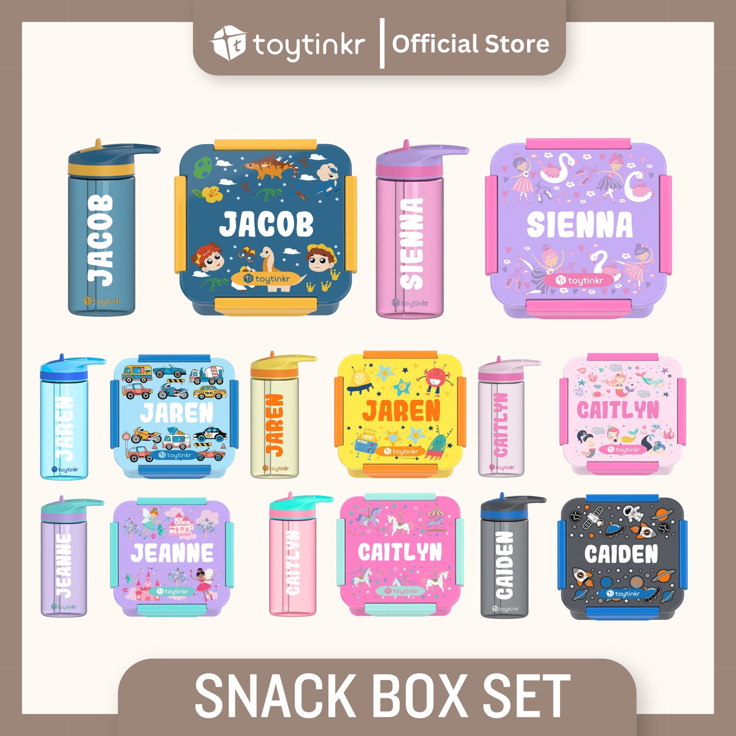 Toytinkr Personalized Snackbox Set