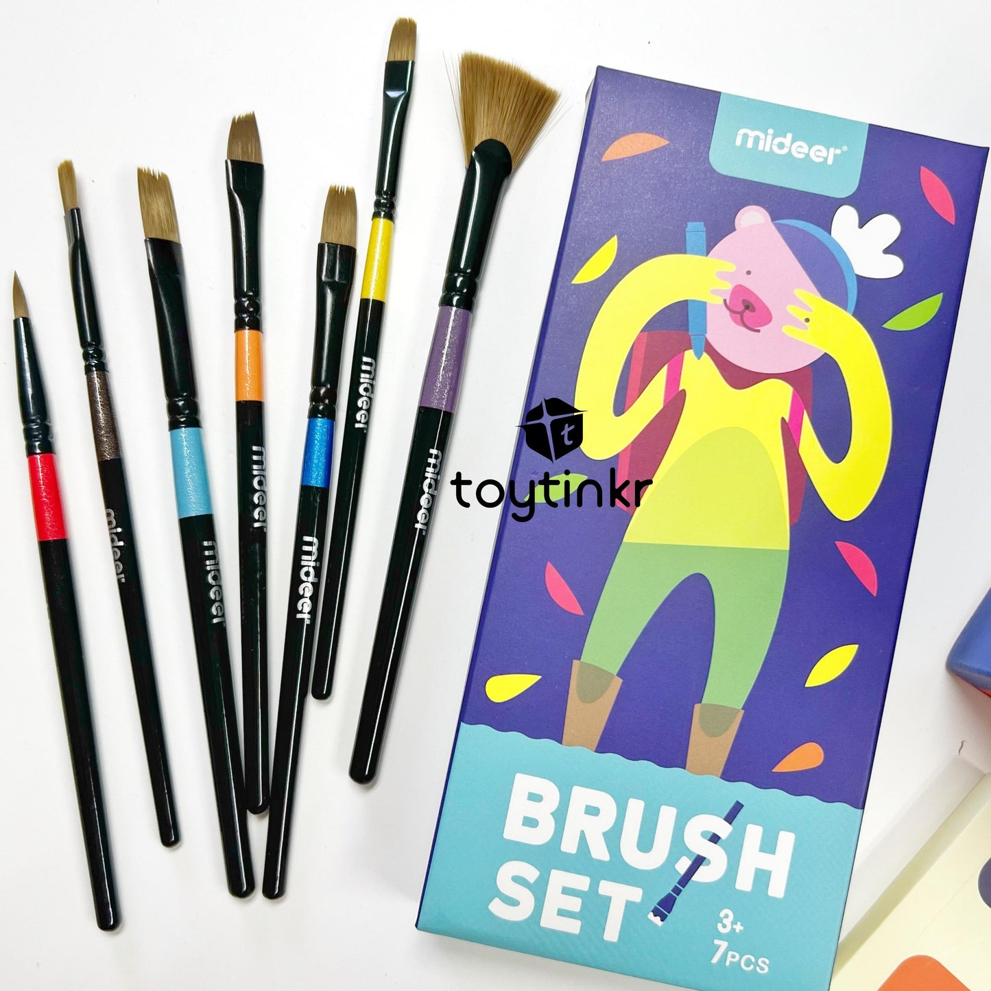 Mideer Finger Paint Brush Set and Palette by Toytinkr