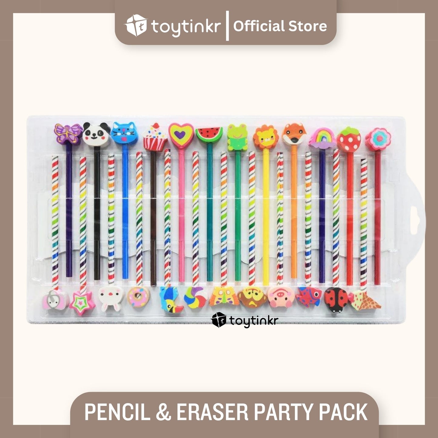 Mont Marte Pencil & Eraser Party Pack by Toytinkr
