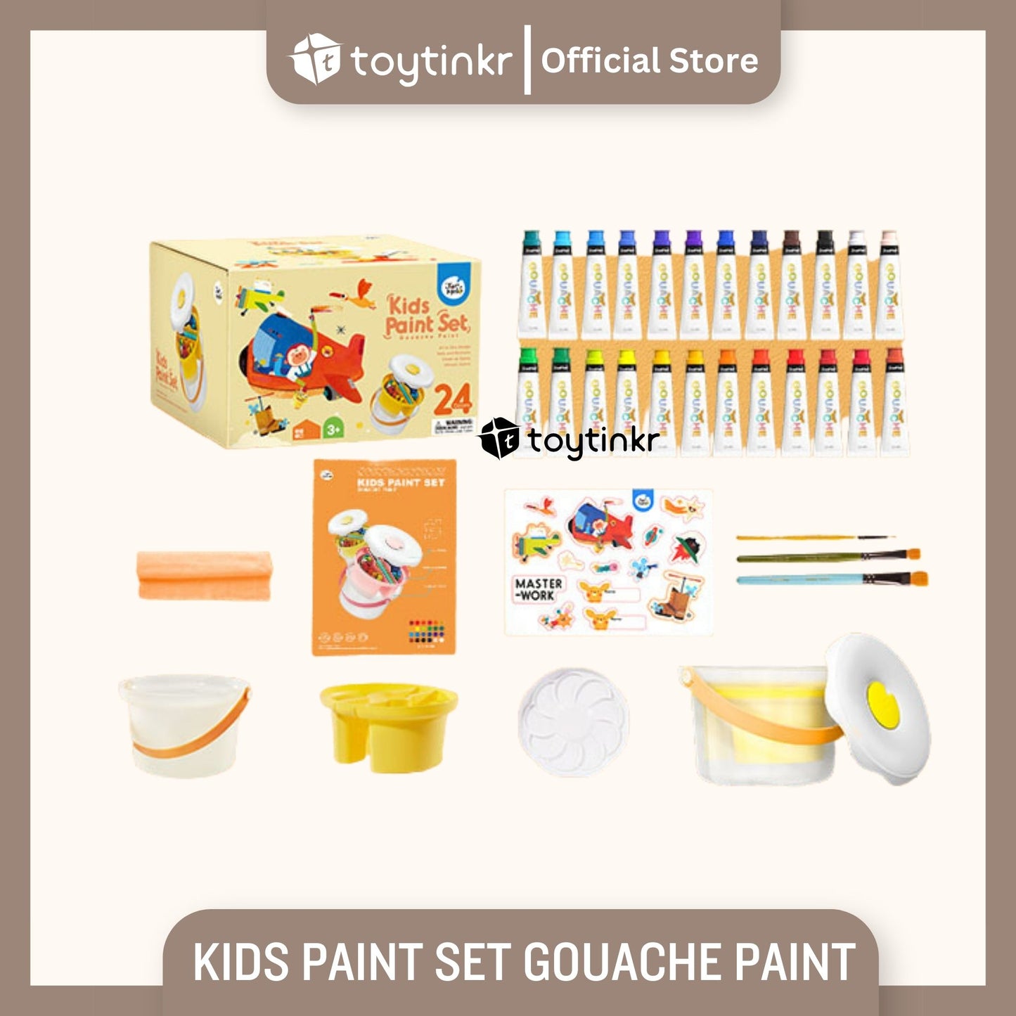 Jar melo Kids Paint Set Gouache Paint By Toytinkr