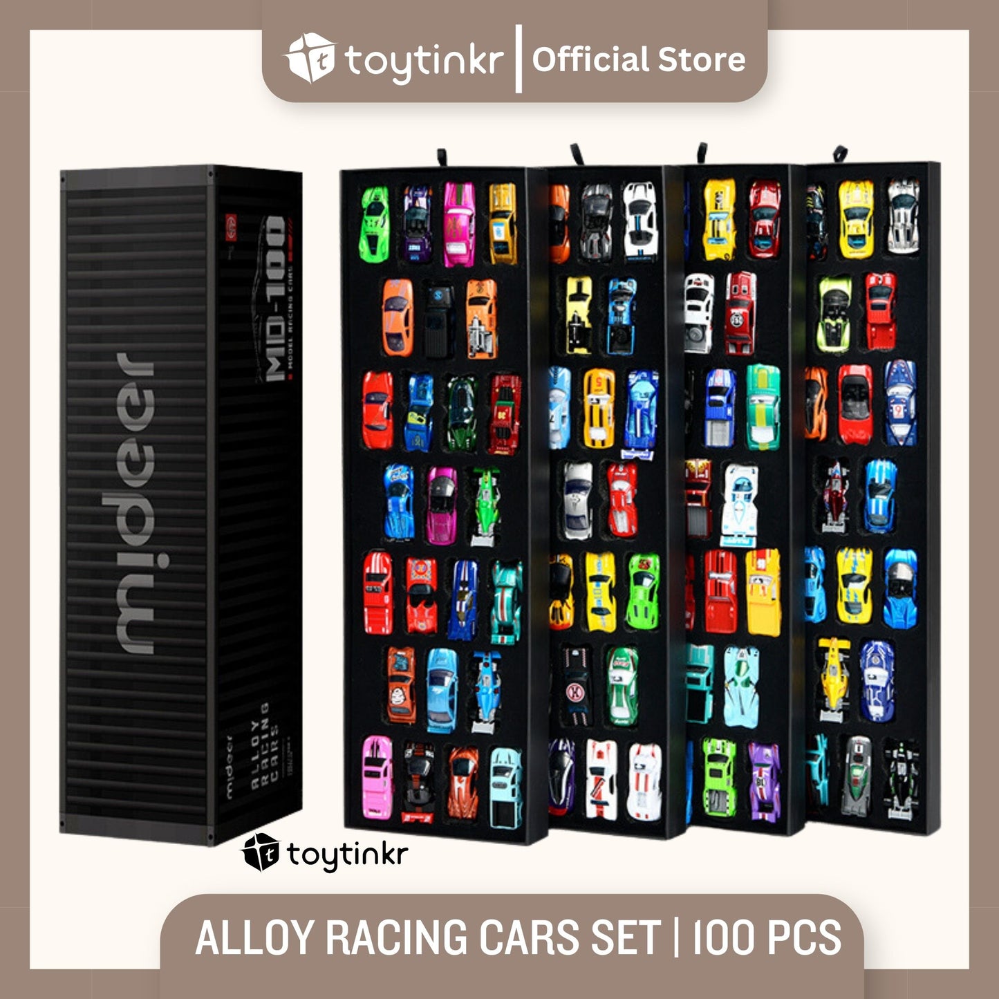 Mideer Alloy Racing Cars Set by Toytinkr