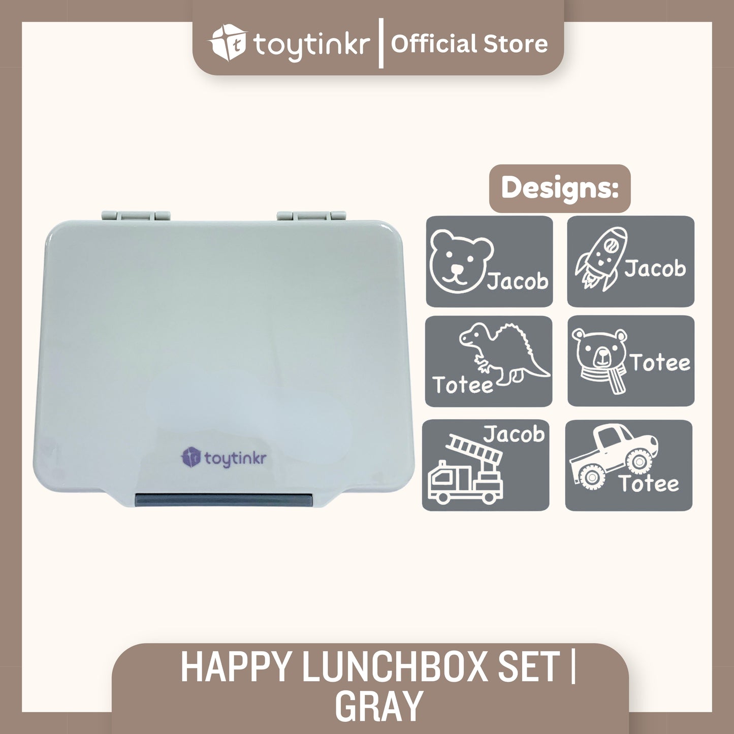 Personalized Happy Lunchbox by Toytinkr