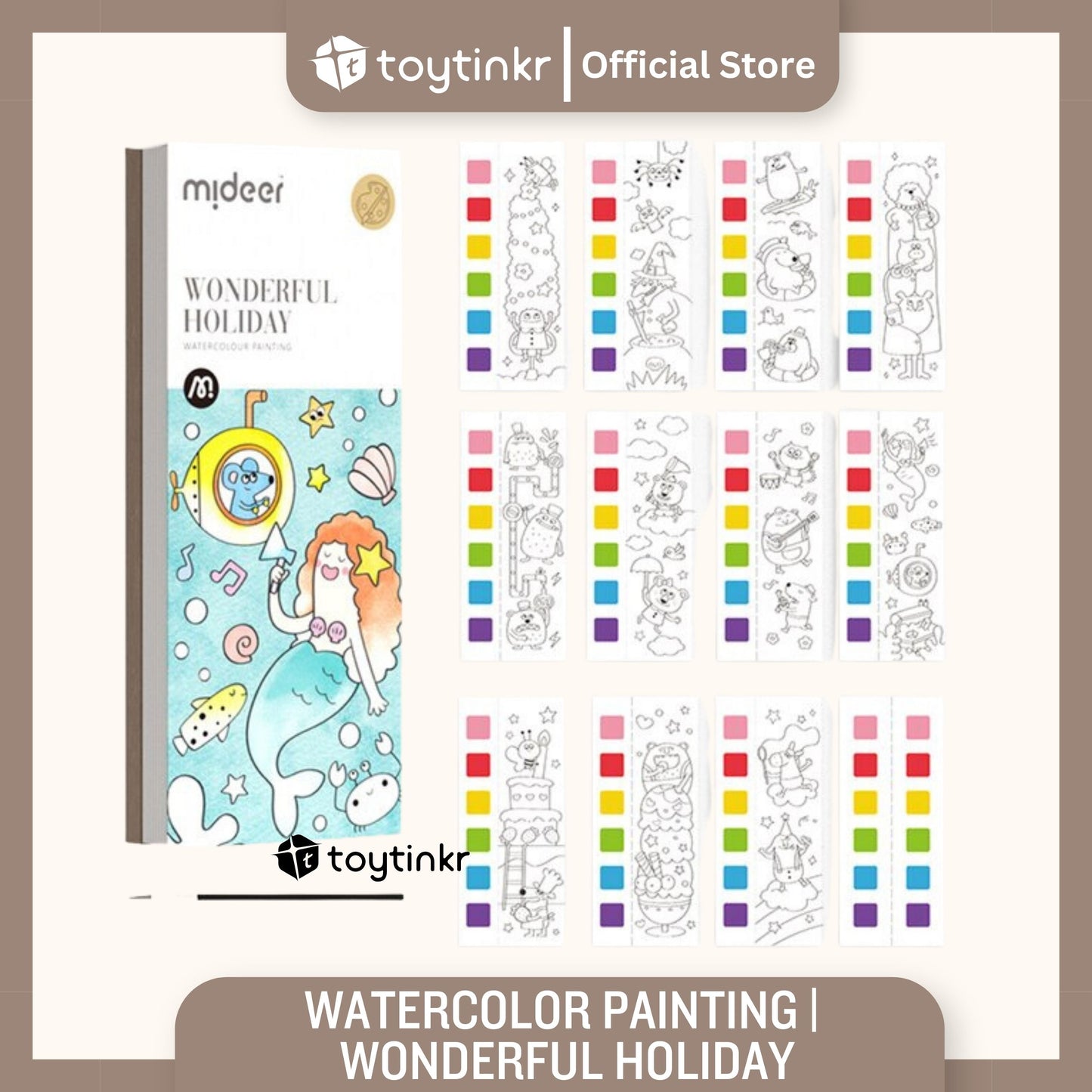 Mideer Watercolor Painting by Toytinkr