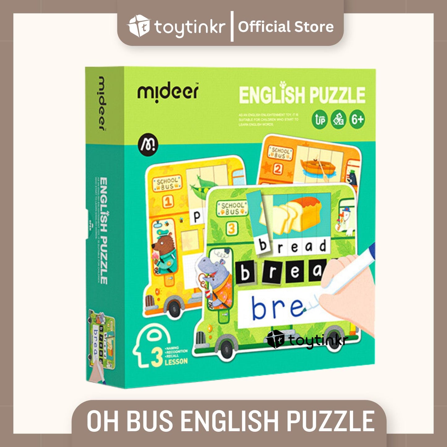 Mideer Oh Bus English Puzzle By Toytinkr