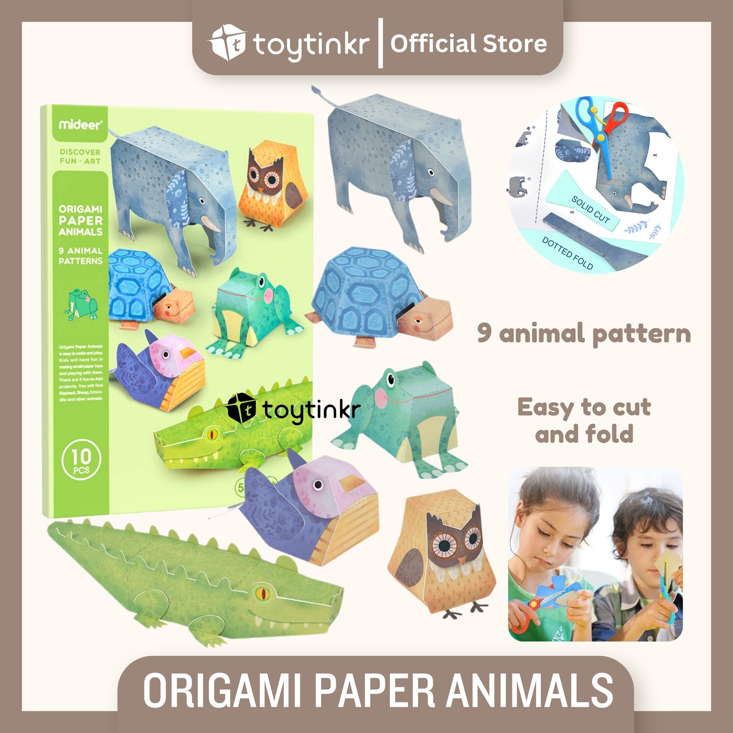 Mideer Origami Paper Animals by Toytinkr