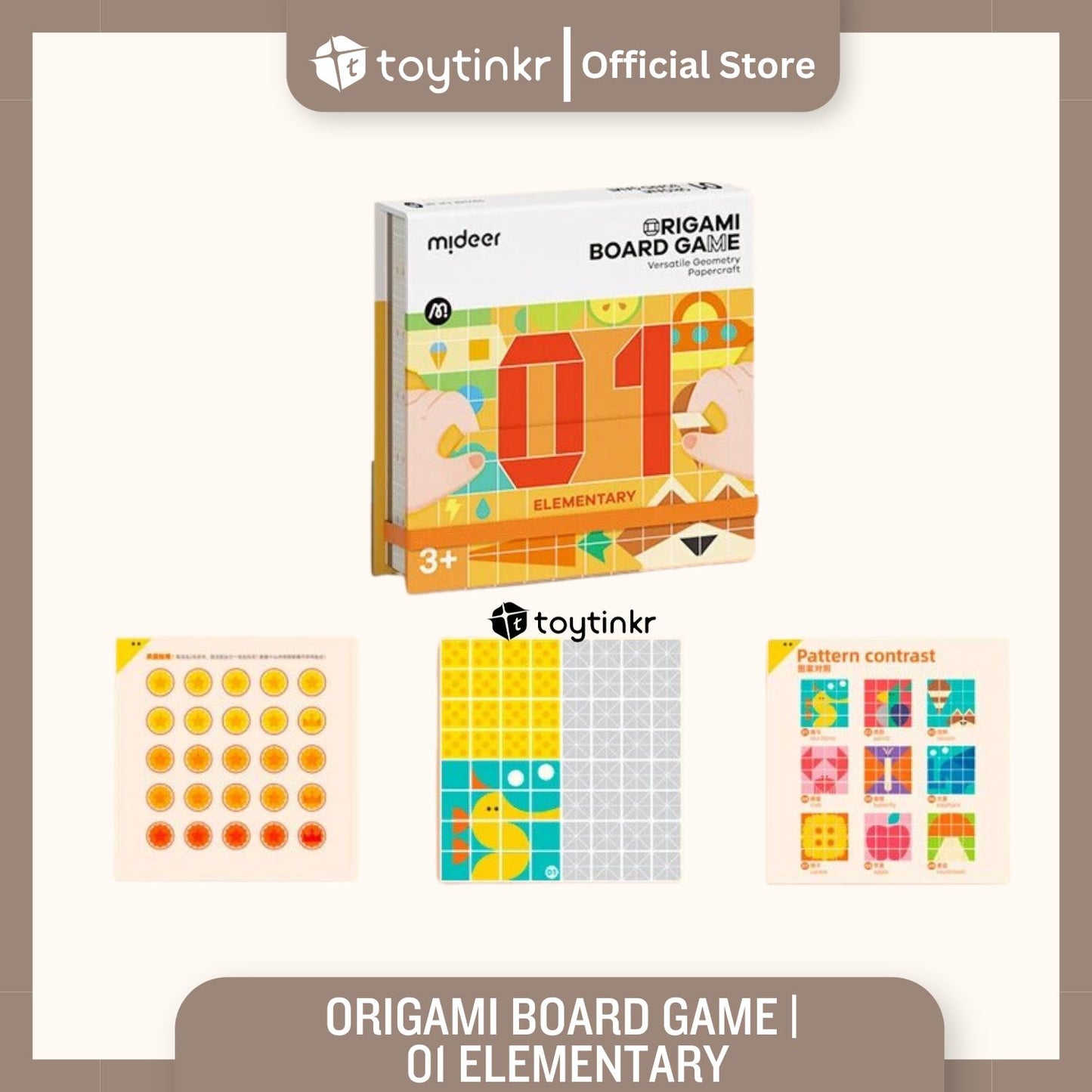 MiDeer Origami Board Game 1,2,3 by Toytinkr