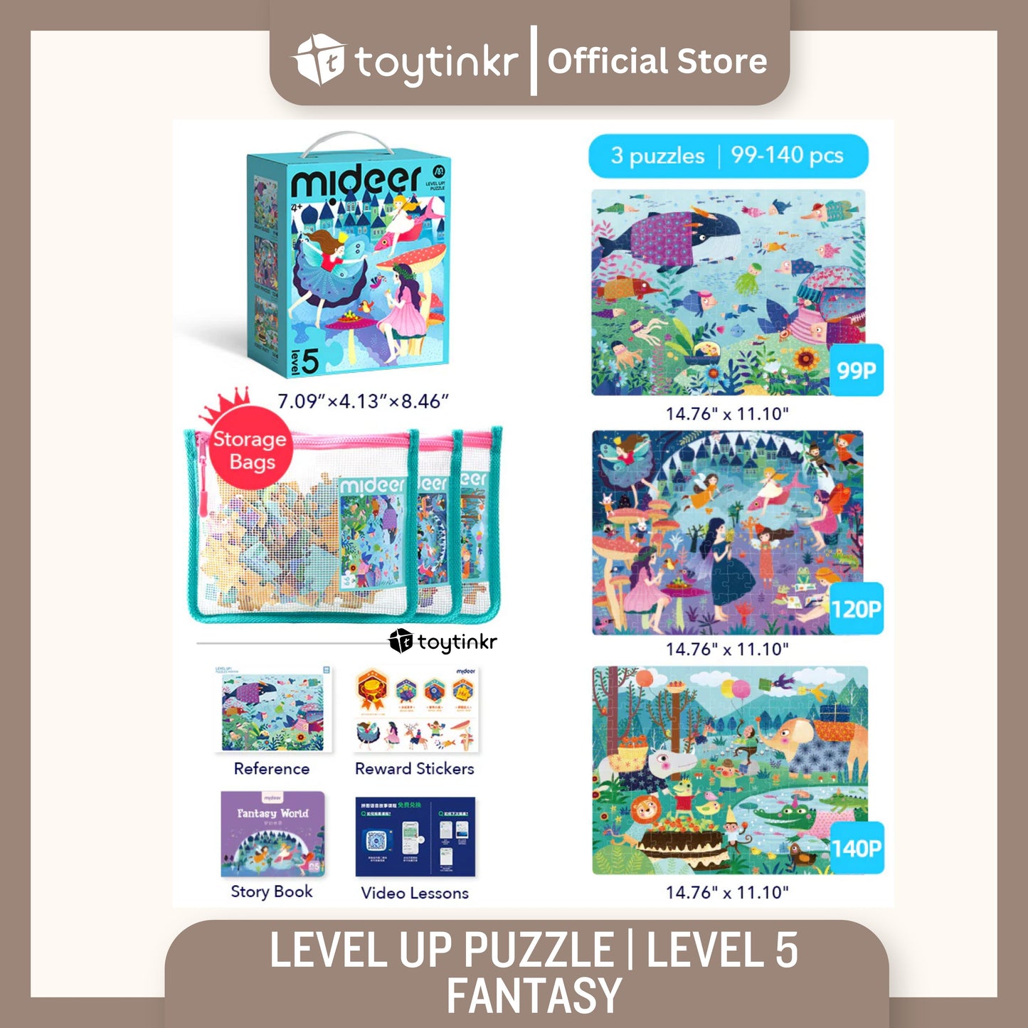 Mideer Advanced Puzzle Level 1 to 9 by Toytinkr