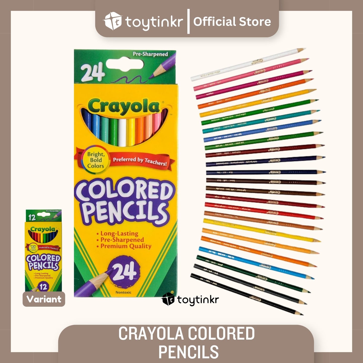 Crayola Colored Pencils by Toytinkr