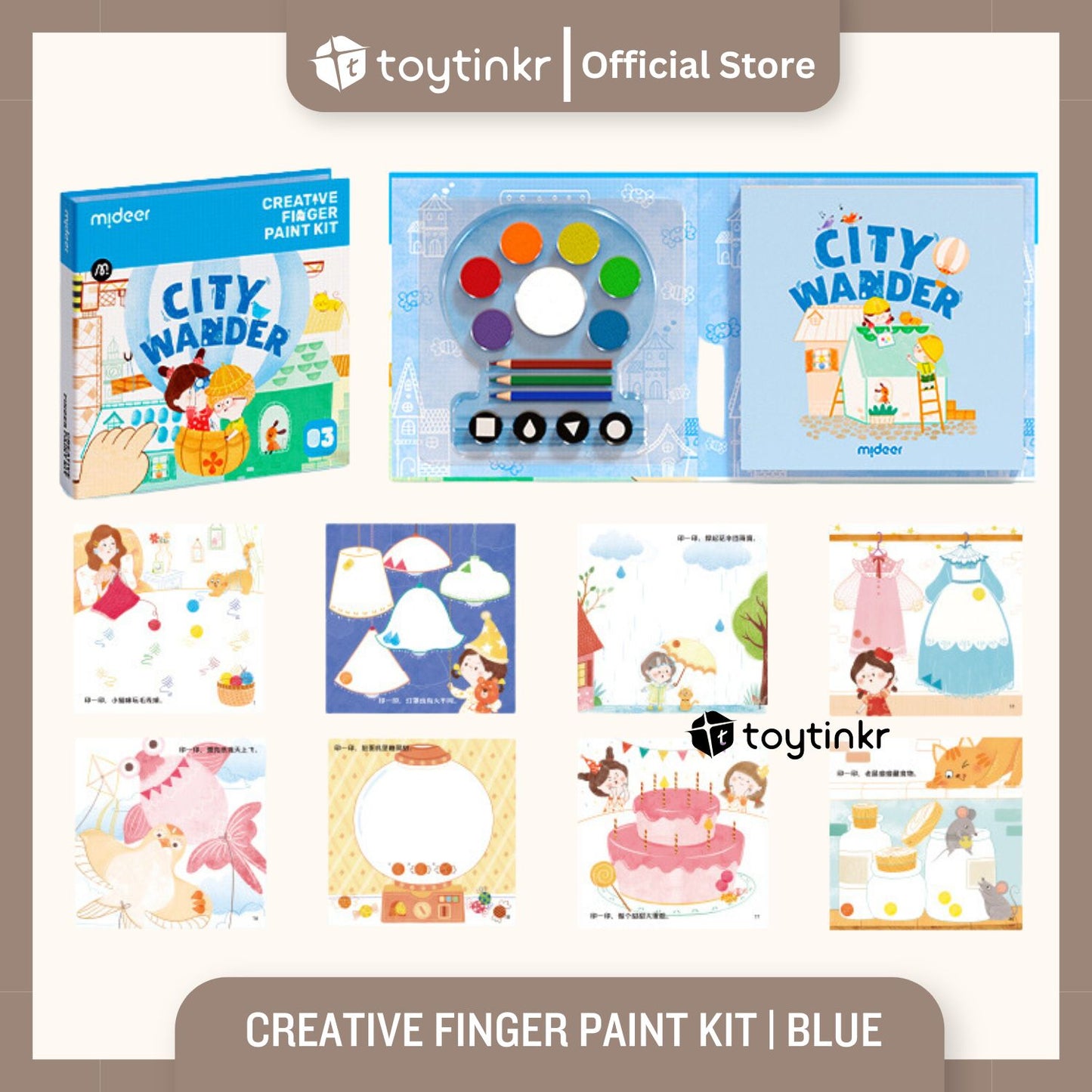 Mideer Creative Finger Paint Kit By Toytinkr