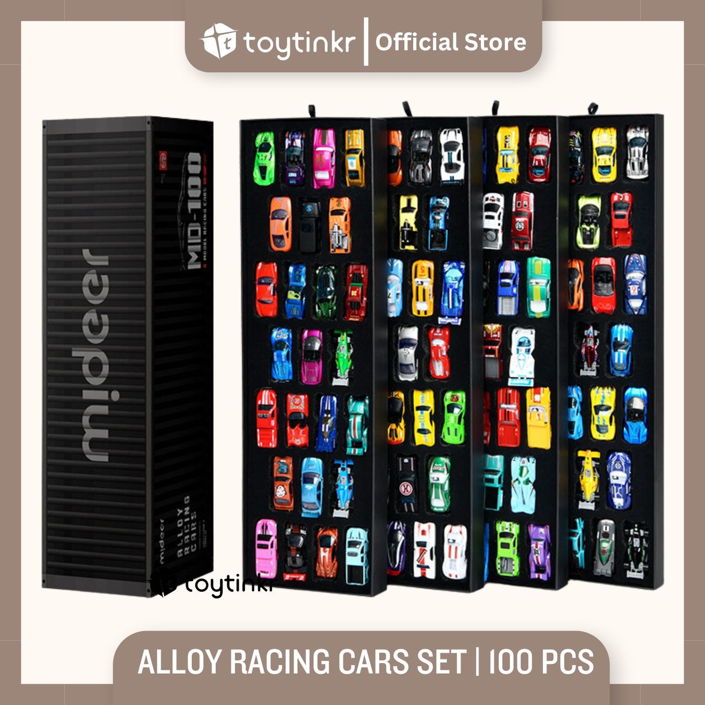 Mideer Alloy Racing Cars Set by Toytinkr