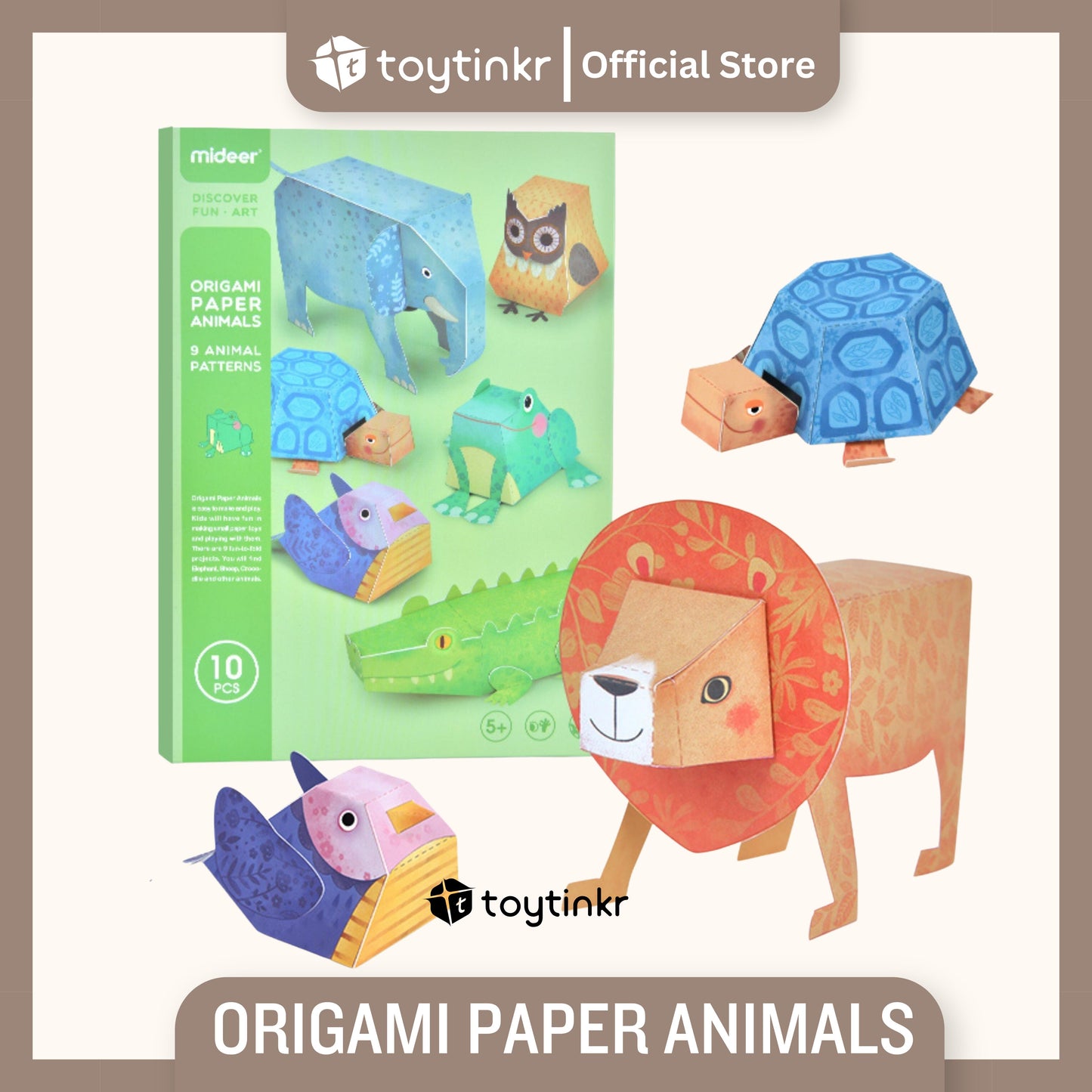 Mideer Origami Paper Animals by Toytinkr