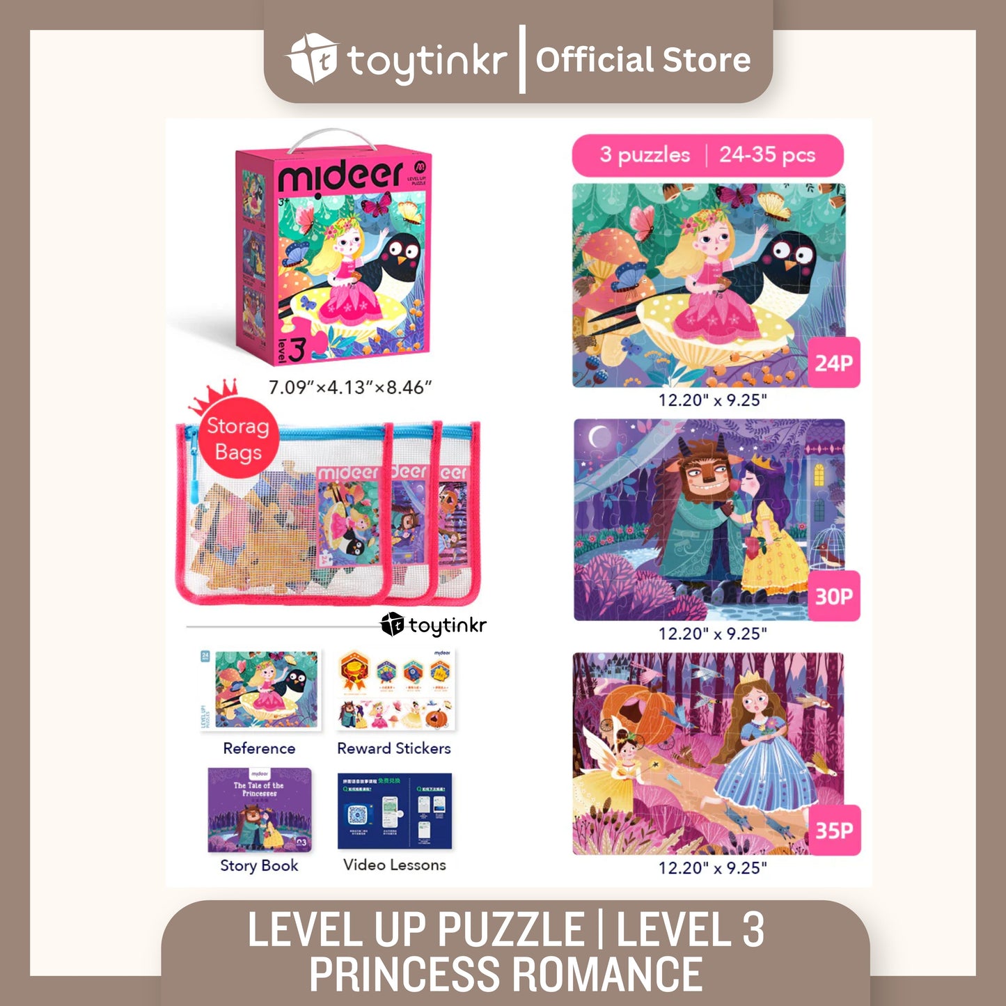 Mideer Advanced Puzzle Level 1 to 9 by Toytinkr