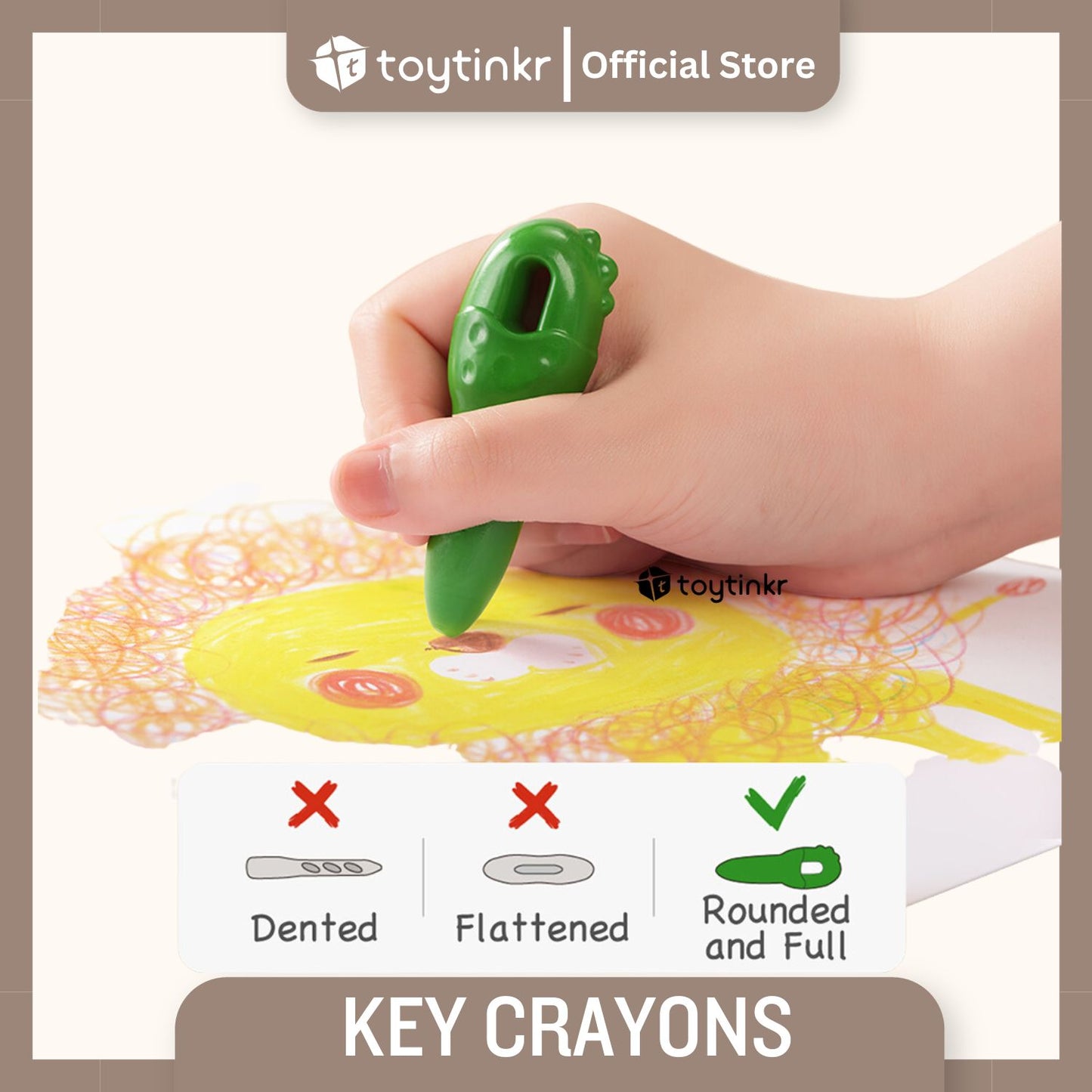 Jar Melo Key Crayons by Toytinkr